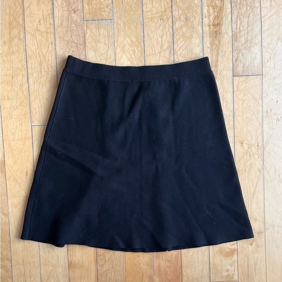 Tristan Black and Burnt Orange Knit A-Line Skirt Size Large - Picture 7 of 8